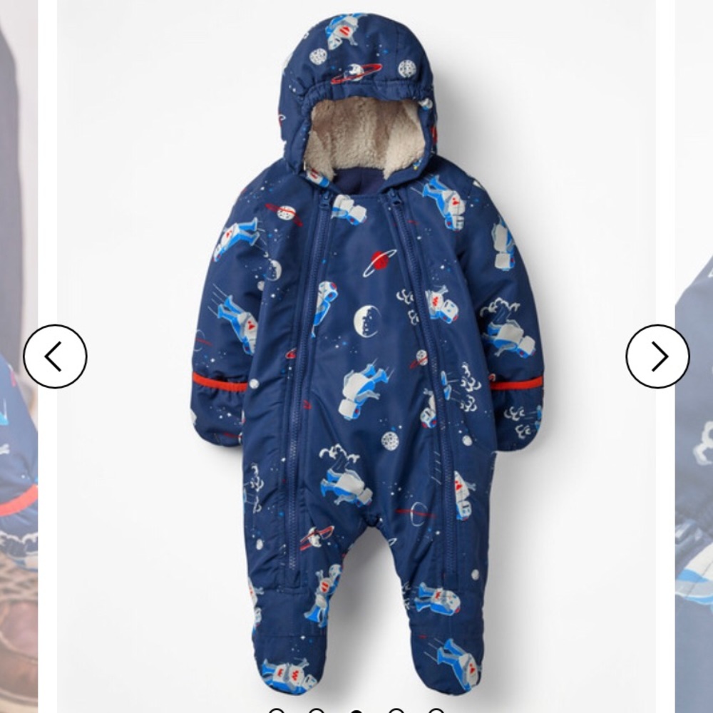 Space Robots Snowsuit - Beacon Blue Space Robots